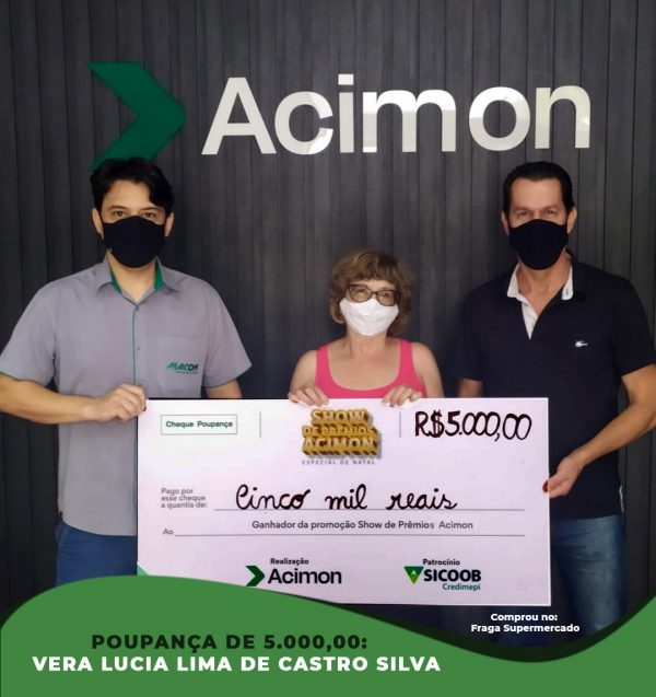 ganhadora 5 mil ganhadora de um poupança